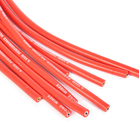 RLP close-up of glossy red silicone jacket highlighting heat and chemical resistance benefit