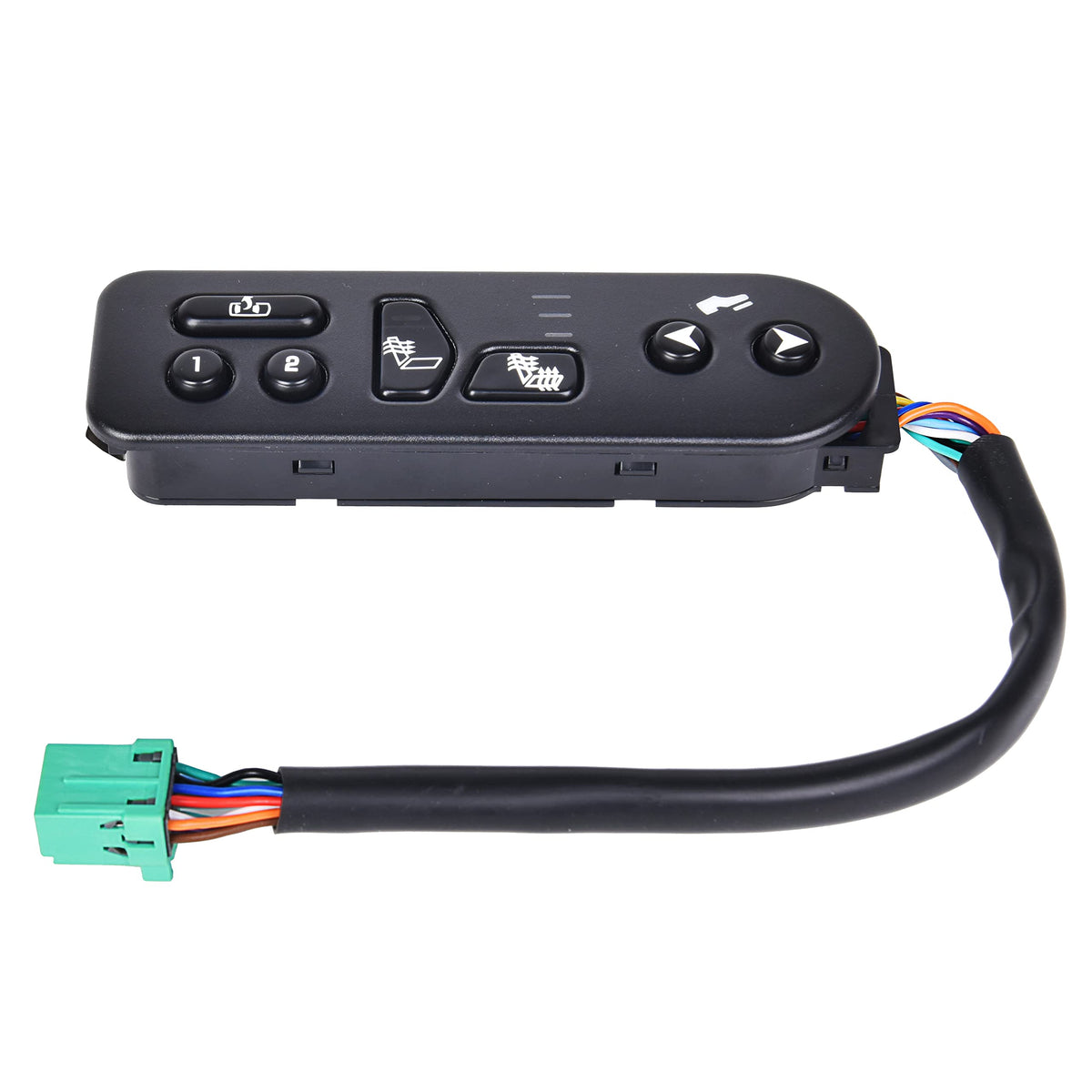 RLP front face view of driver seat heater switch showing buttons and fit