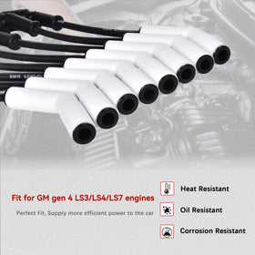 RLP wires installed on LS engine bay showing fit and routing benefit