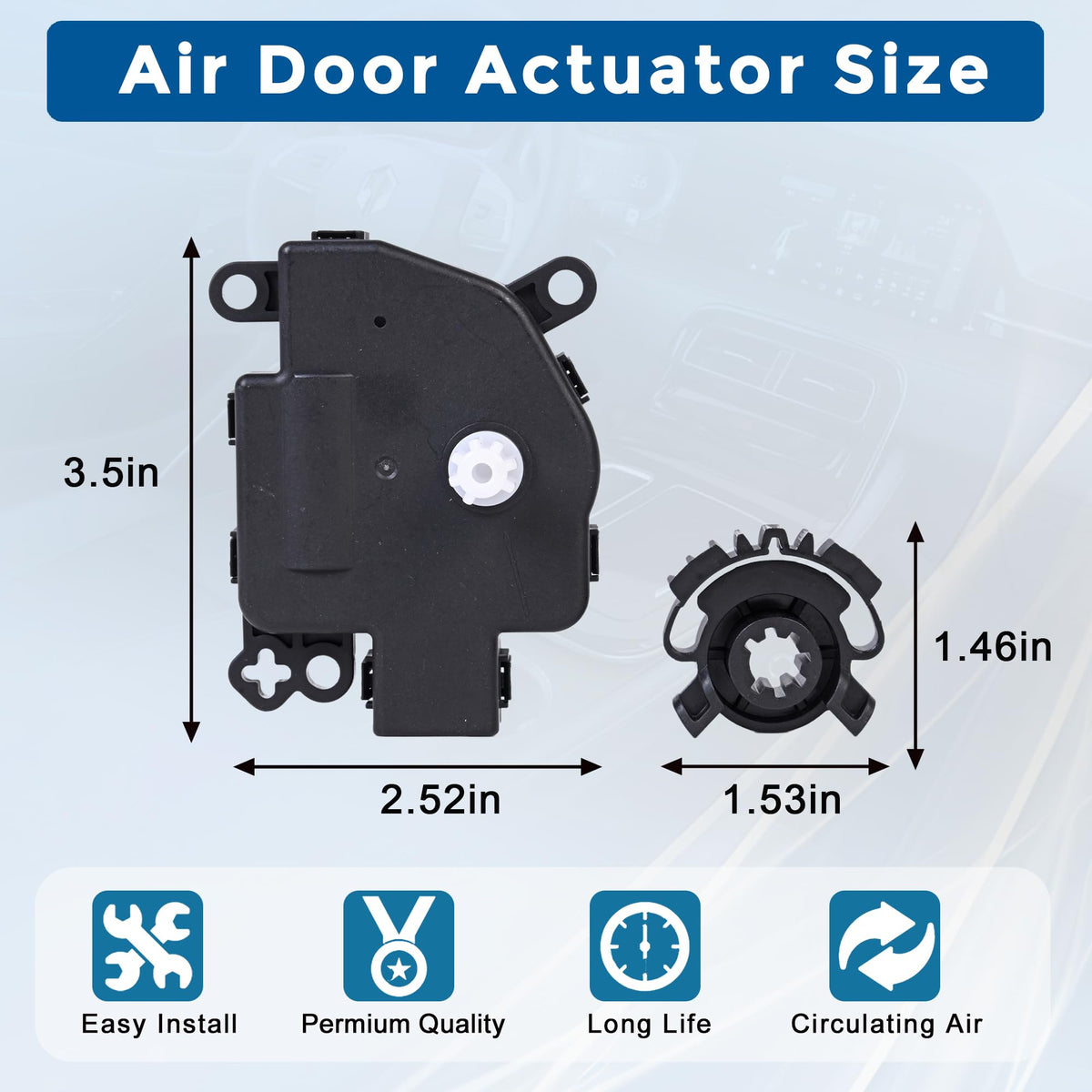 RLP gear and motor detail highlighting reinforced gears for longer life