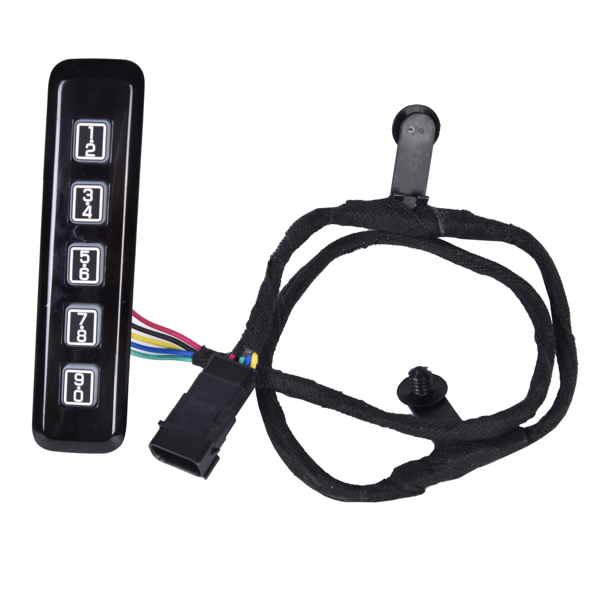 RLP keypad front view showing full five-button layout and OEM look for easy replacement