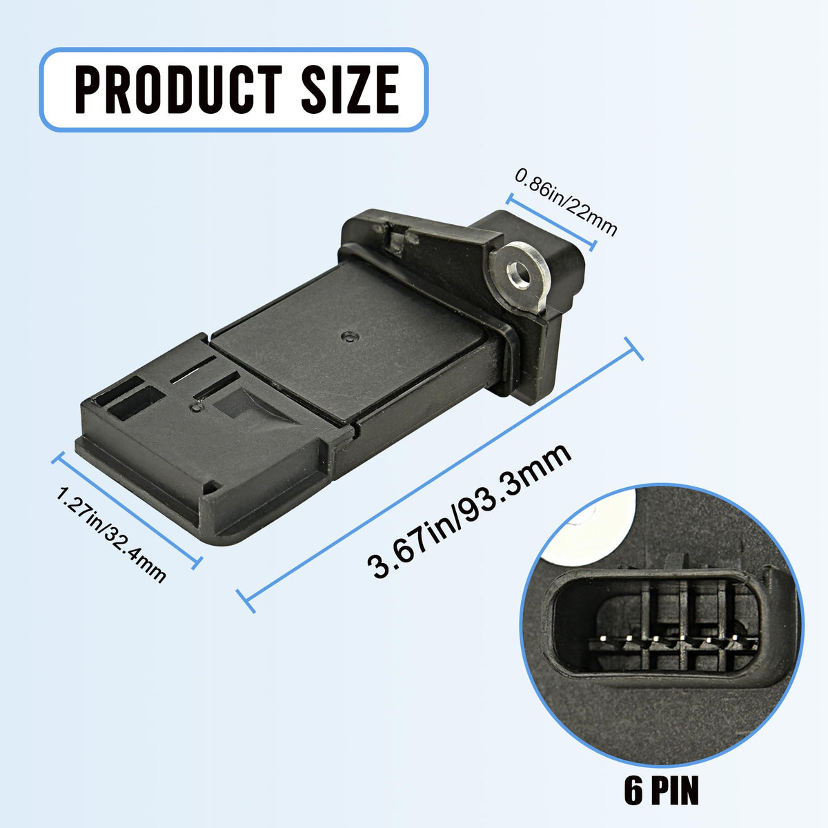RLP close-up of electrical connector for secure plug-in and reliable signal