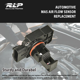 RLP MAF sensor mounted in engine bay demonstrating easy access and replacement