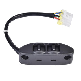 RLP power seat switch packaging and contents showing warranty inclusion