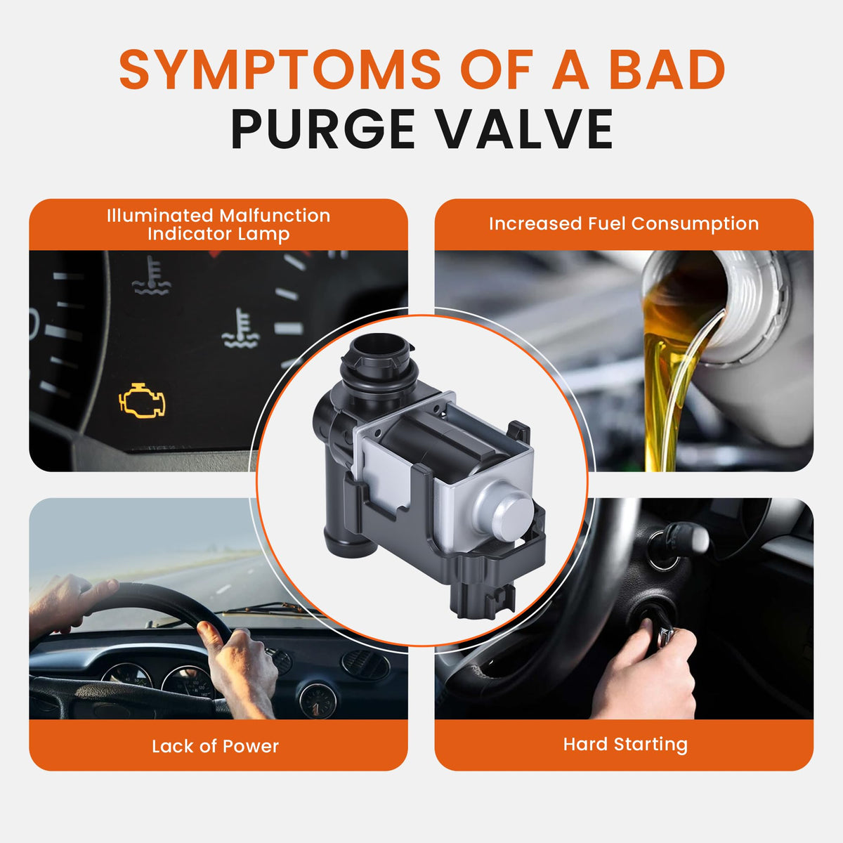 RLP purge valve electrical plug connection demonstrating sealed contact benefit