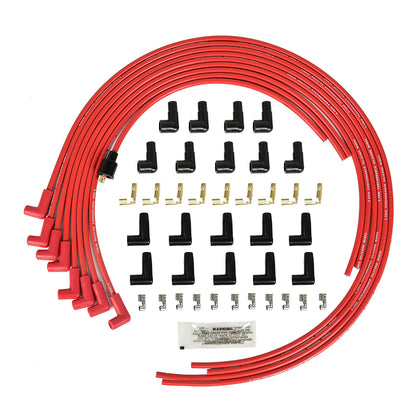 RLP red spark plug wires front packaging showing kit and model details
