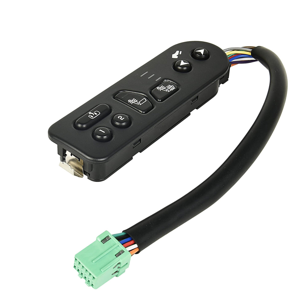 Close-up of RLP switch buttons highlighting tactile controls and durability