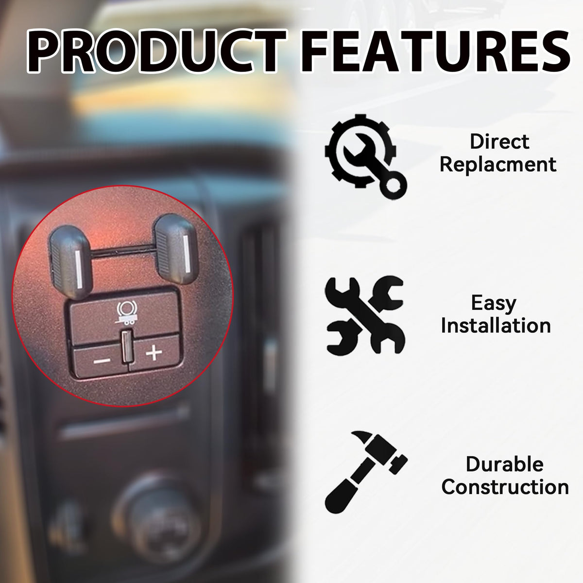RLP brake control beside ruler showing compact size for straightforward replacement