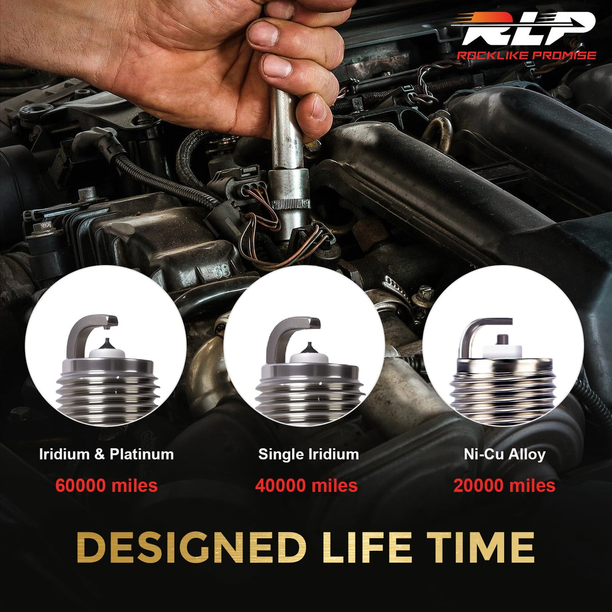 RLP XP5701 detailed shot of threads and electrode durability