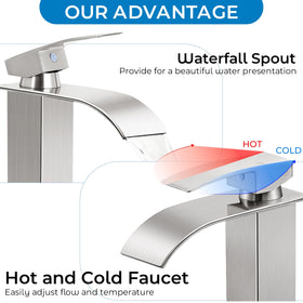 RNDIOZD pop-up drain detail demonstrating press-release action benefit: fast, simple draining