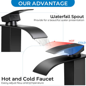 RNDIOZD pop-up drain detail showing press-to-open convenience and fast drainage
