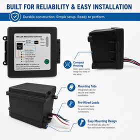Rnigs side-mount breakaway switch attached to bracket for simple installation benefit