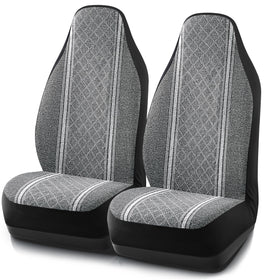 Road Comforts front seat cover on bucket seat showing upgraded style and comfort