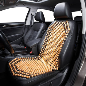 Road Comforts close-up of wooden beads highlighting texture and airflow