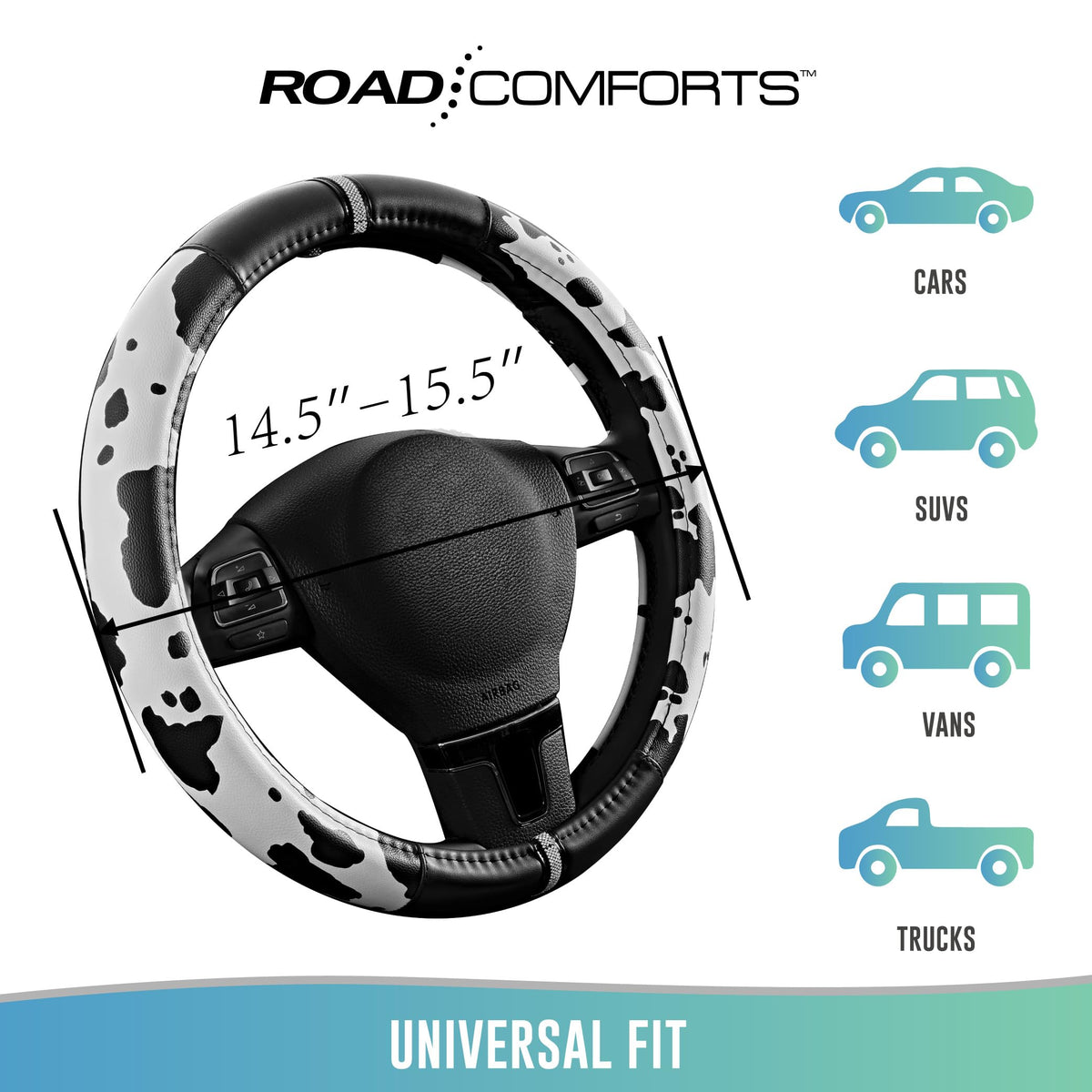 Road Comforts interior rubber texture close-up showing non-slip layer for stable handling