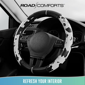 Road Comforts side profile fitted on wheel displaying snug anti-slip fit and improved grip