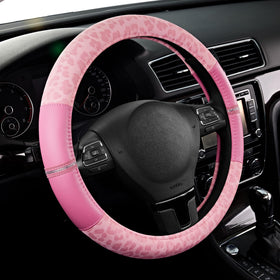 Road Comforts cover front view showing pink leopard design and fashion appeal