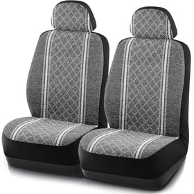 Road Comforts front view showing gray diamond covers and improved cabin look