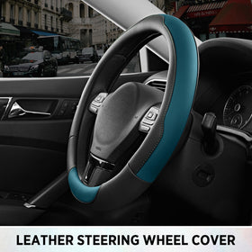 Road Comforts hand gripping wheel showing comfortable padded grip during driving