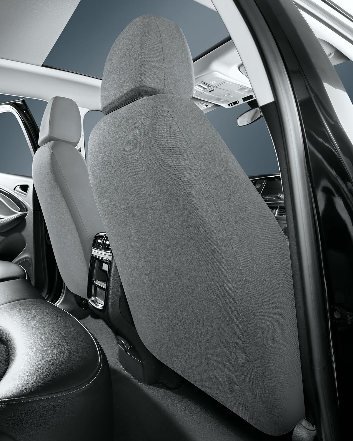 Road Comforts covers installed in SUV showing improved interior and easy fit