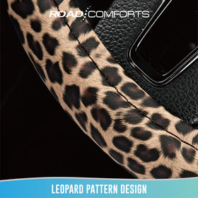 Road Comforts steering wheel installed showing anti-slip fit and safer control