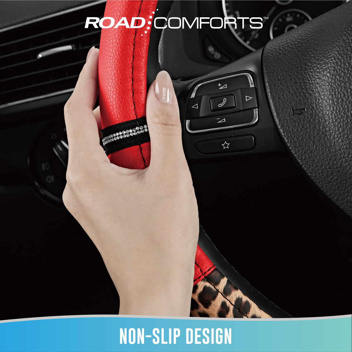 Road Comforts lifestyle view on dashboard enhancing interior style and comfort