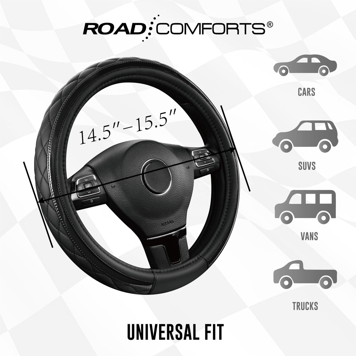Road Comforts installed in car interior adding sporty look and protection
