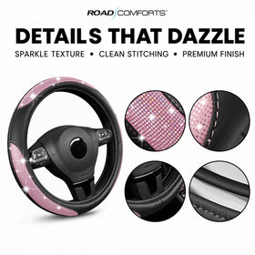 Road Comforts angled shot of reinforced flat-edge stitching, prevents cracking and wear