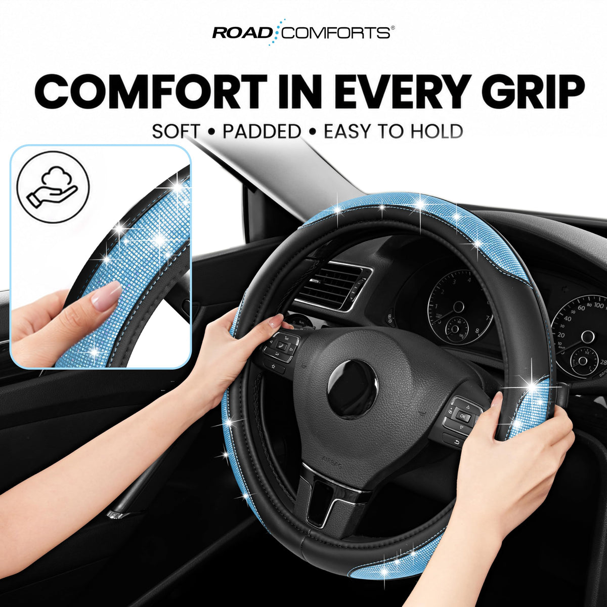 Road Comforts inner rubber ring detail demonstrating anti-slip grip