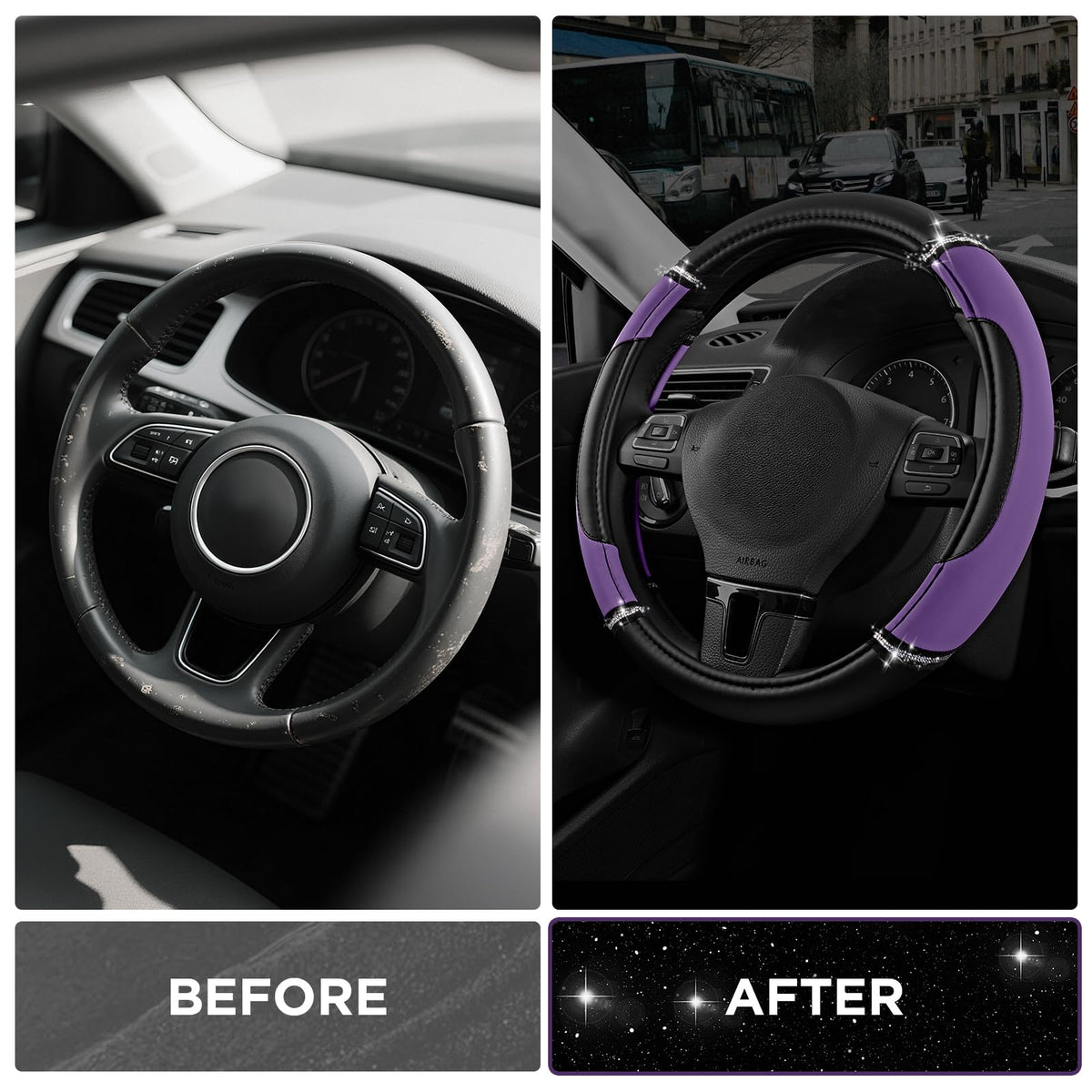 Road Comforts rhinestone accent detail adding decorative flair and sparkling appeal