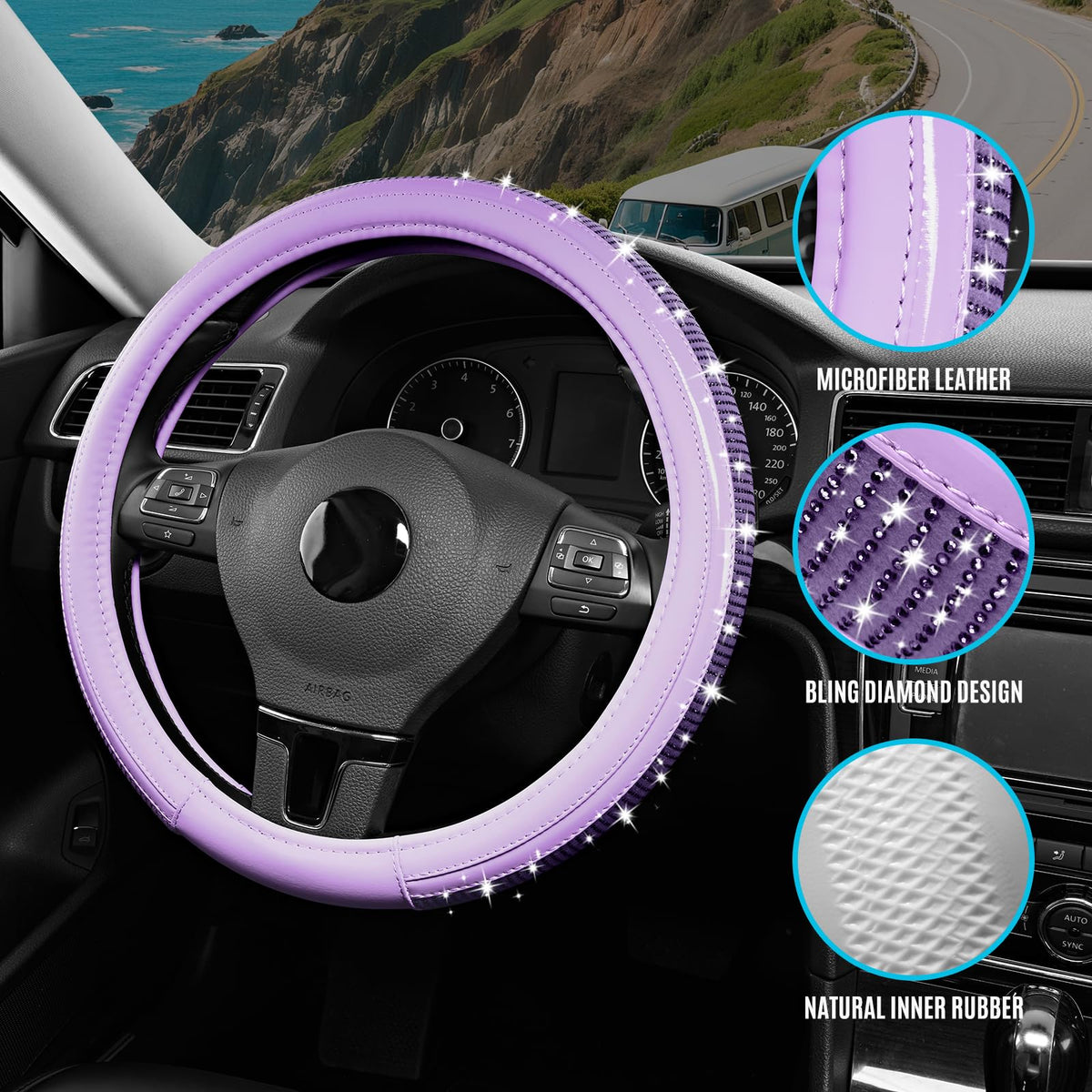 Road Comforts rubber inner ring close-up providing anti-slip grip