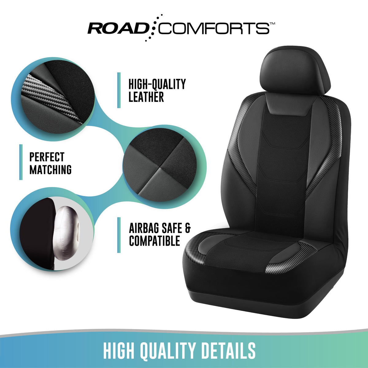 Road Comforts driver using covered seat for added comfort
