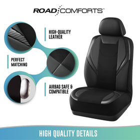 Road Comforts driver using covered seat for added comfort