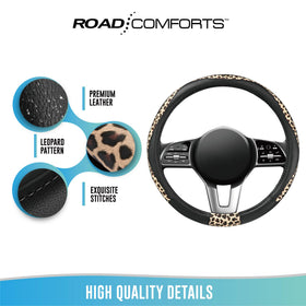 Road Comforts cover next to ruler demonstrating fit for 14.5 to 15 inch wheels