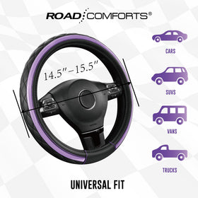 Road Comforts cover warmed during installation for easier stretch and snug fit