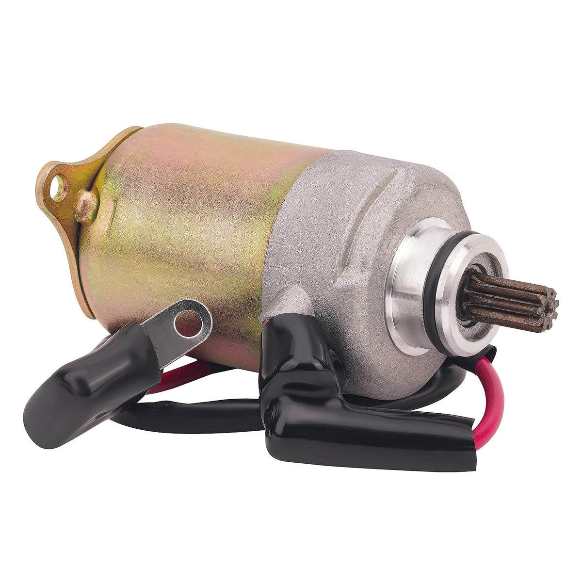 Road Passion starter mounted on scooter engine demonstrating correct installation