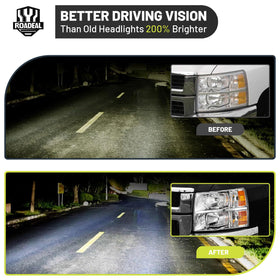 ROADEAL bulbs installed H11 HB3 demonstrating plug-and-play convenience
