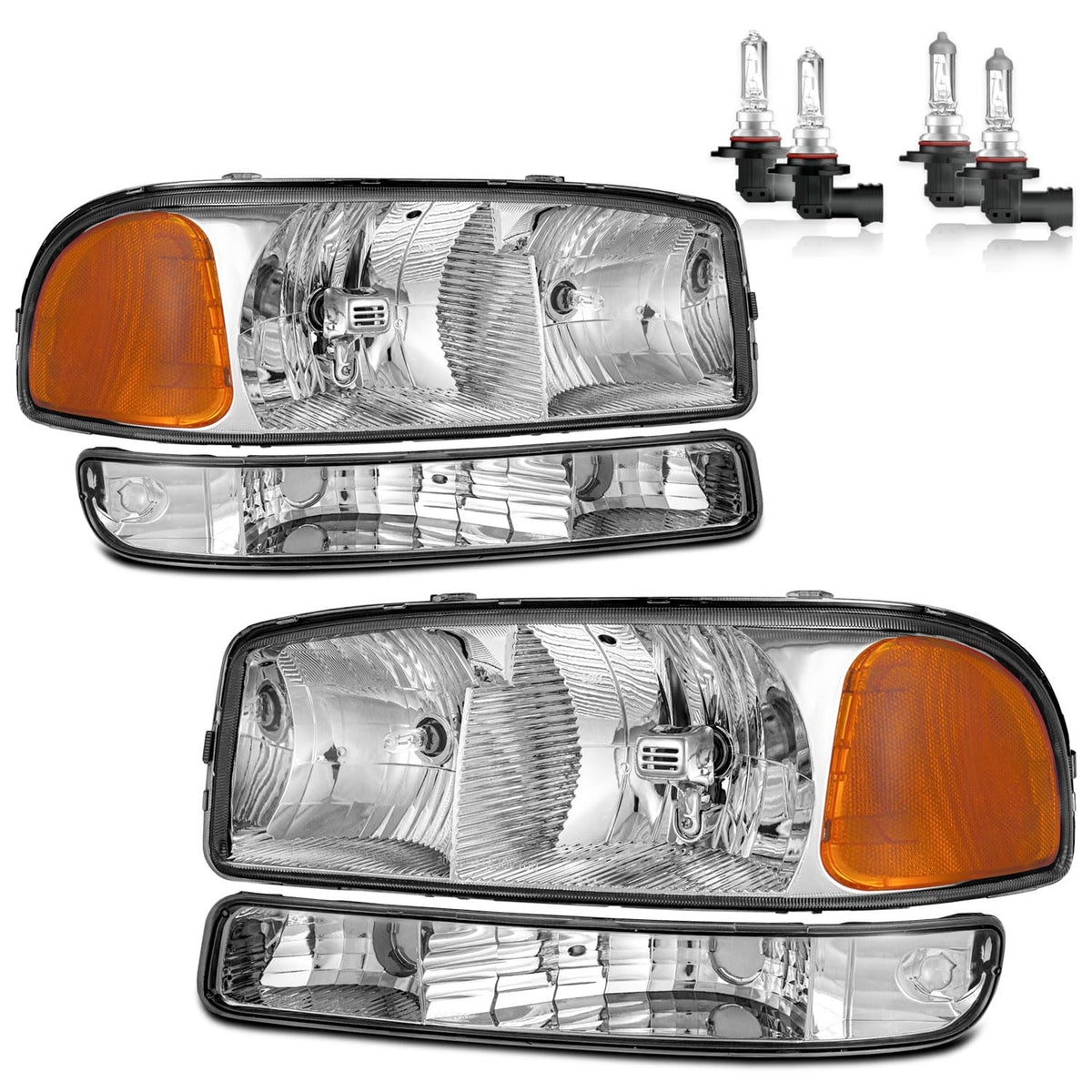 ROADEAL front assembly view showing full headlight and clear lens for improved night vision