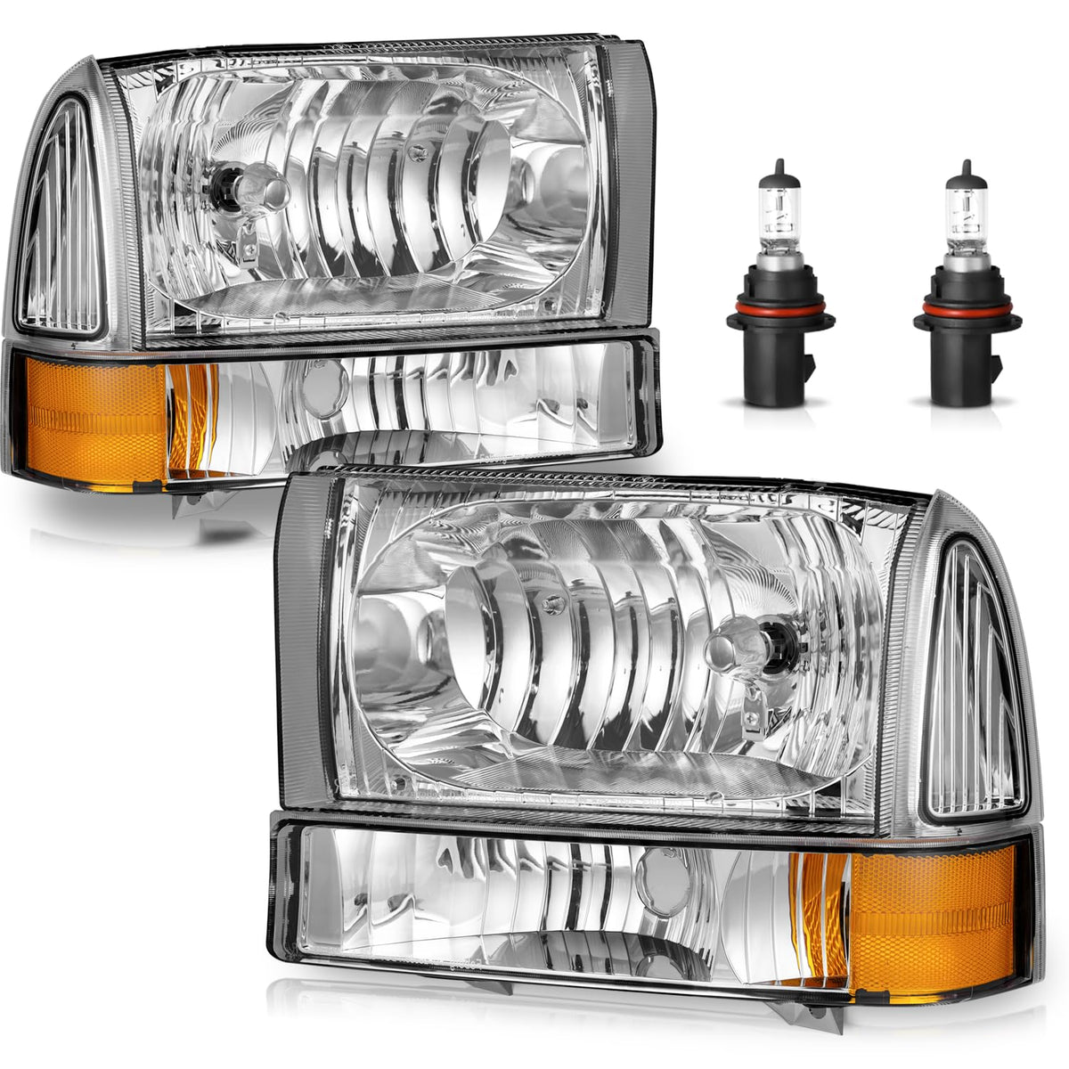 ROADEAL front view headlight assembly showing clean fit and improved visibility