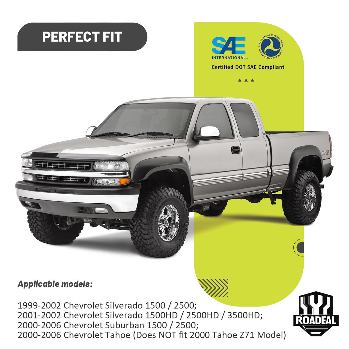 ROADEAL side profile illustrating mounting points and easy alignment