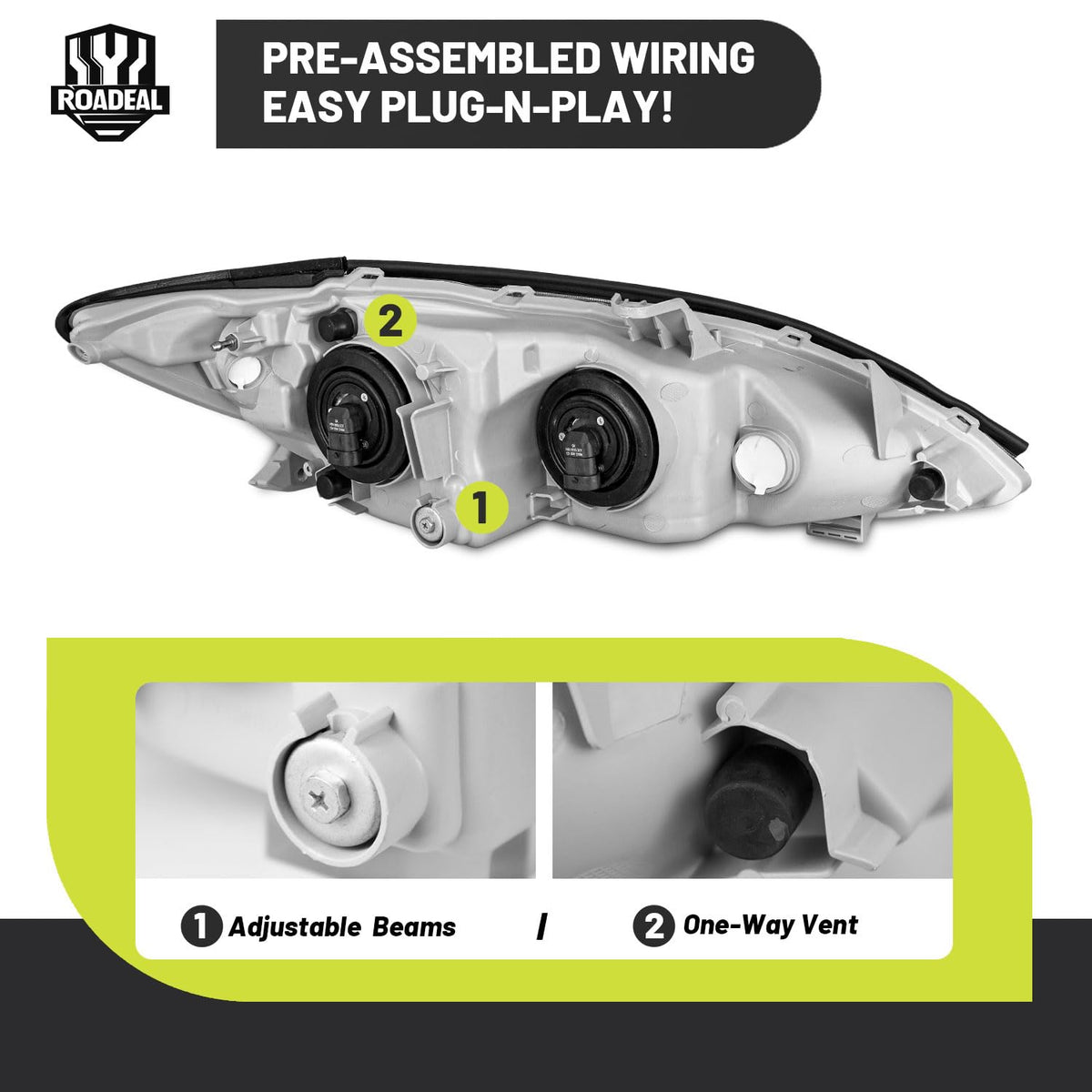 ROADEAL BMC reflector detail for higher reflection and durable performance