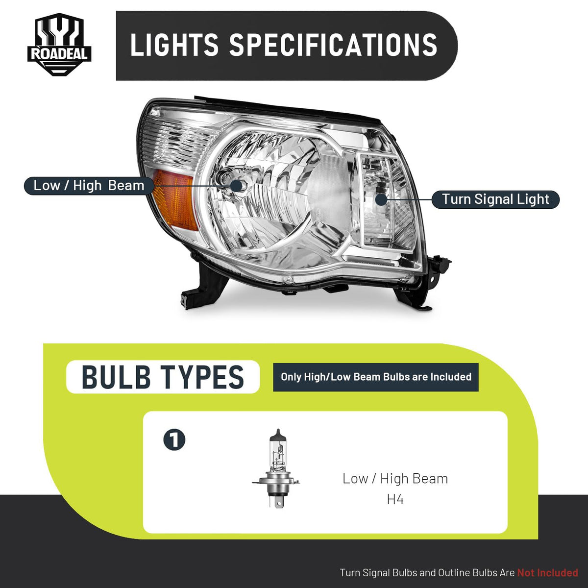 ROADEAL reflector detail highlighting BMC reflector for brighter beams