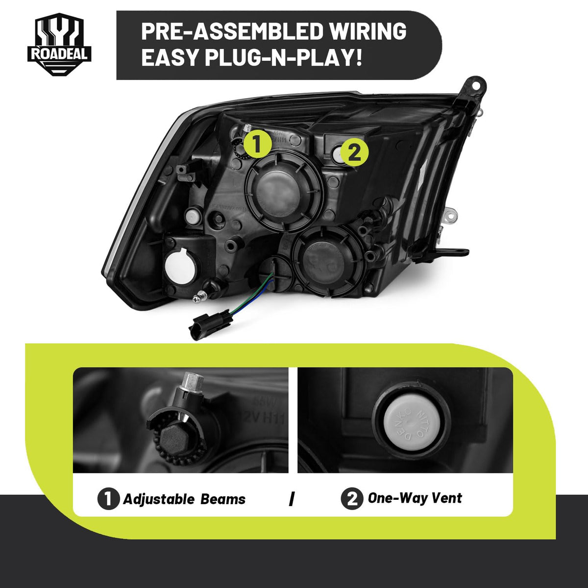 ROADEAL reflector interior detail demonstrating high-temp reflective performance