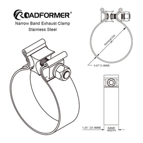 ROADFORMER close-up of stainless band showing compact narrow profile benefit