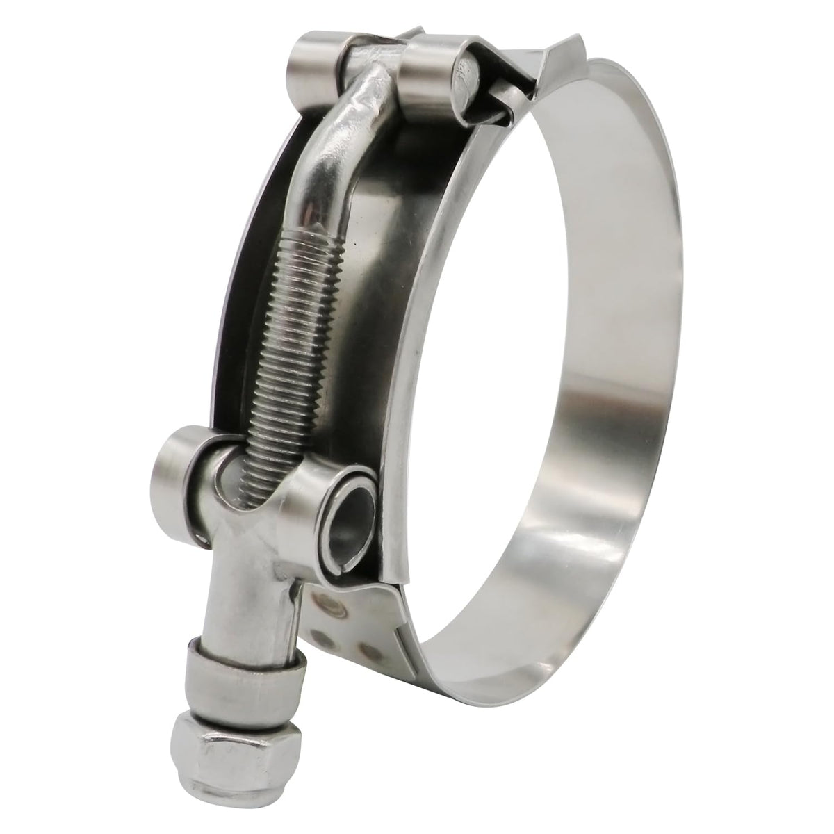 ROADFORMER clamp installed on hose illustrating straightforward installation