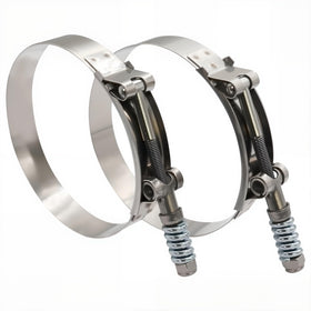 ROADFORMER front view of 4-inch T-bolt clamp showing robust construction benefit