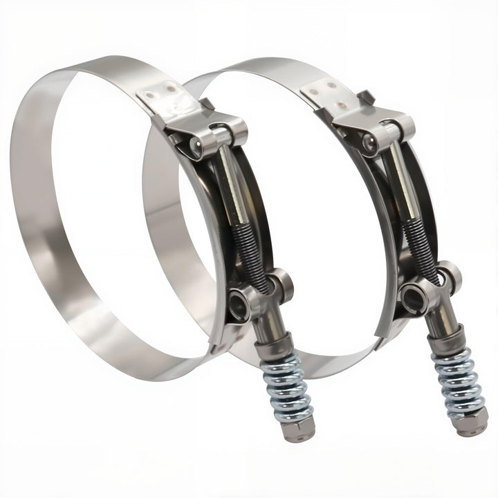 ROADFORMER front view of 4-inch T-bolt clamp showing robust construction benefit