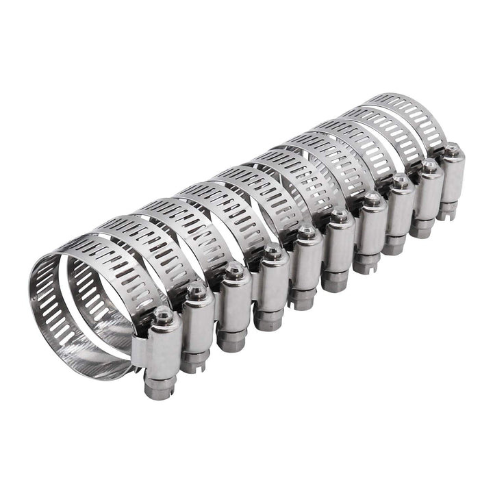 ROADFORMER front packaging showing 10 stainless steel clamps and label benefit