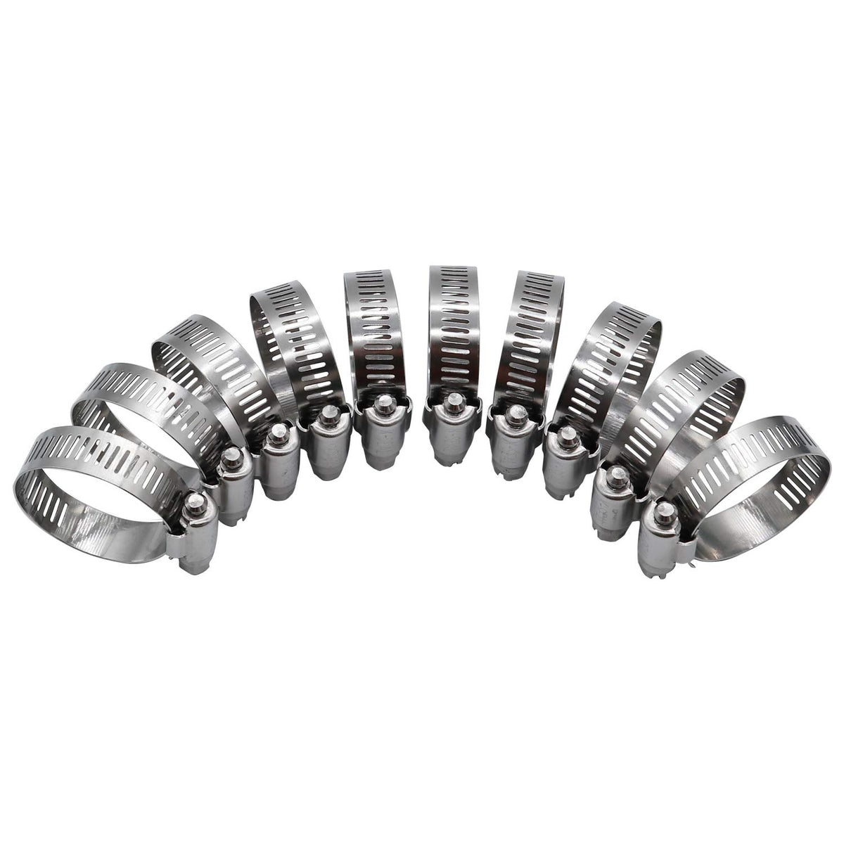 ROADFORMER clamp installed on car hose illustrating reliable hold