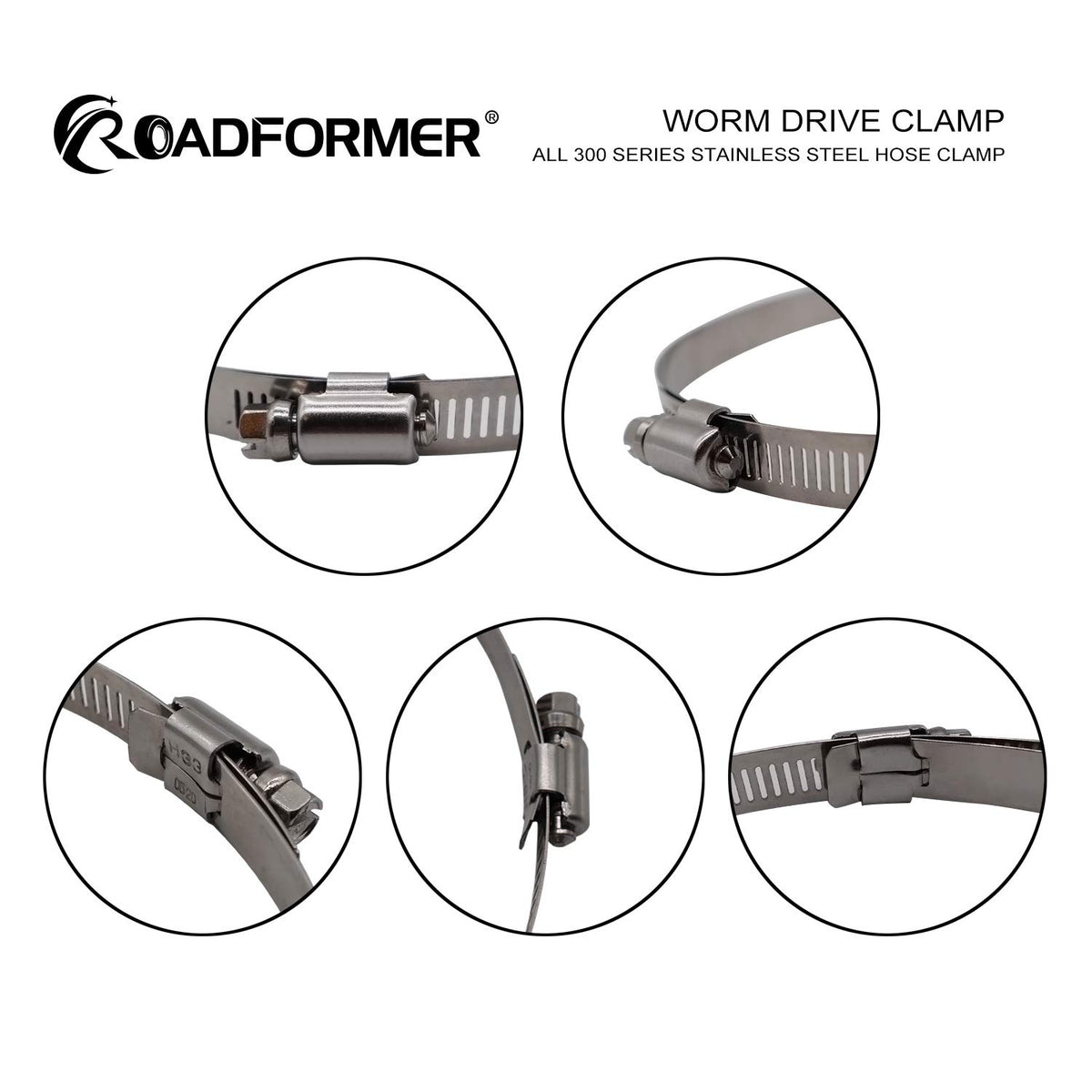 ROADFORMER clamp next to ruler for accurate 65–89mm sizing